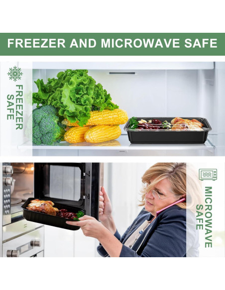 Contenedores de Comida Desechables Kapawze 38 OZ - 92 Pcs Contenedores de Comida Desechables Kapawze 38 OZ - 92 Pcs