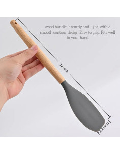 Juego de Espátulas de Silicona LorisArm 4 Piezas 30.48 cm 2