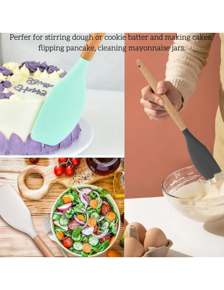 Juego de Espátulas de Silicona LorisArm 4 Piezas 30.48 cm