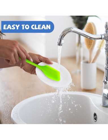 Juego de 16 Espátulas de Silicona Patelai 28 cm Resistente al Calor