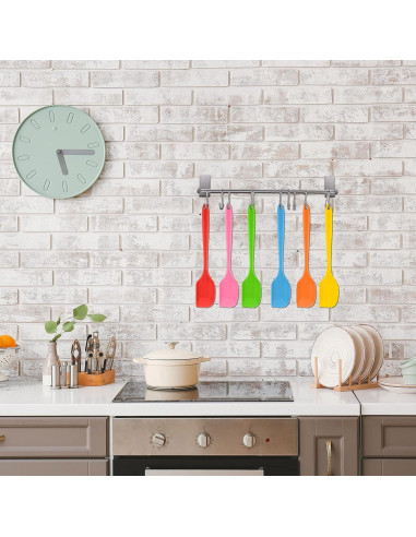 Juego de 16 Espátulas de Silicona Patelai 28 cm Resistente al Calor