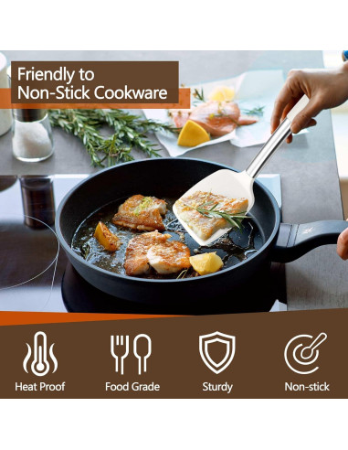 Juego de Utensilios de Cocina P&P CHEF 4 Piezas Silicona Blanca