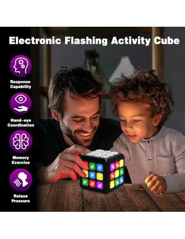 Cubo de Juego de Memoria y Cerebro STEM para Niños 6-12 Años