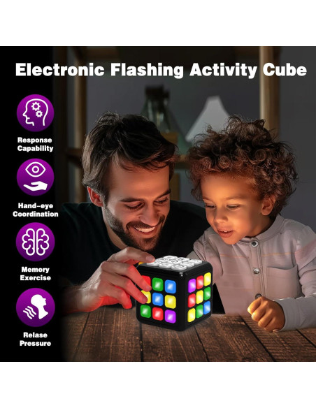 Cubo de Juego de Memoria y Cerebro STEM para Niños 6-12 Años