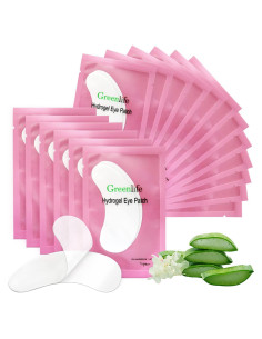 100 Parches de Gel Hidrogel GreenLife para Ojos - Colágeno y Aloe Vera