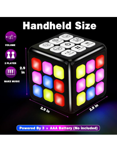 Cubo de Juego de Memoria y Cerebro STEM para Niños 6-12 Años