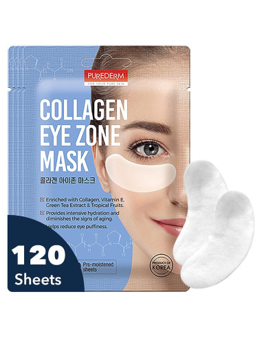 Mascarilla de Colágeno Purederm Deluxe para Ojos - 4 Parches Antienvejecimiento