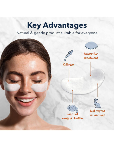 Mascarilla de Colágeno Purederm Deluxe para Ojos - 4 Parches Antienvejecimiento