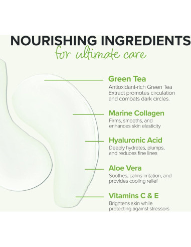 Almohadillas de Gel Antienvejecimiento ToGoSpa Té Verde - 3 Unidades