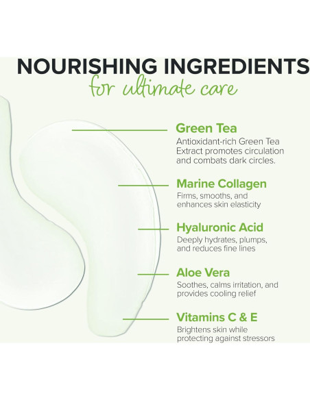 Almohadillas de Gel Antienvejecimiento ToGoSpa Té Verde - 3 Unidades Almohadillas de Gel Antienvejecimiento ToGoSpa Té Verde - 3 Unidades