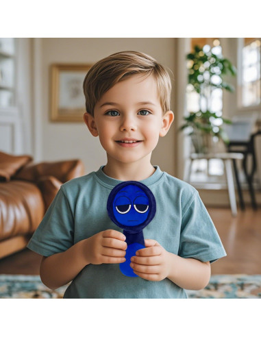 Peluche Sprunki 20 cm Azul y Amarillo - Juguete de Horror