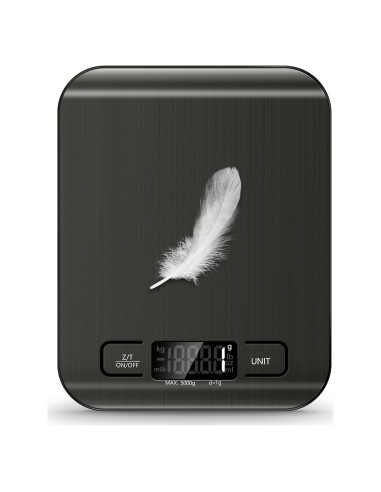 Báscula de Cocina Digital SOYOK 4.99kg Pantalla LCD Acero Inoxidable