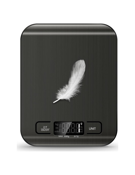 Báscula de Cocina Digital SOYOK 4.99kg Pantalla LCD Acero Inoxidable