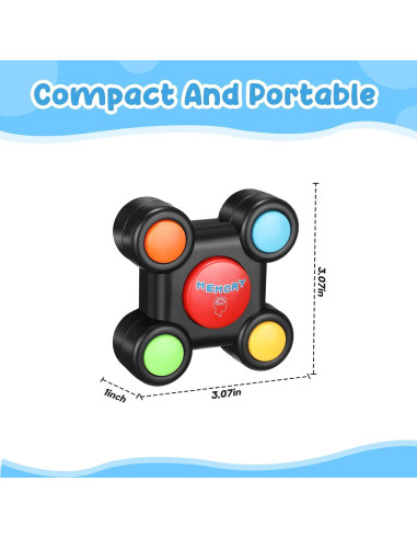 Juego de Memoria Iluminado Silipull - 6 Piezas Portátiles