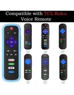 Funda Protectora de Silicona Gavyqier para Control Remoto Roku 2