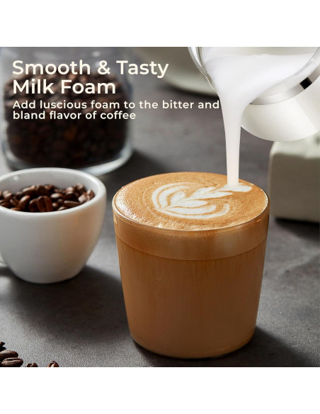 Espumador de Leche Eléctrico JXXM 550W 0.5L 6 en 1 Negro