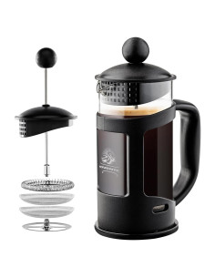 Cafetera Prensa Francesa OVENTE 1 Litro Vidrio Borosilicato