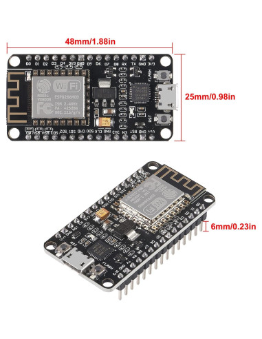 4 Placas de Desarrollo NodeMCU ESP8266 ESP-12F 18g