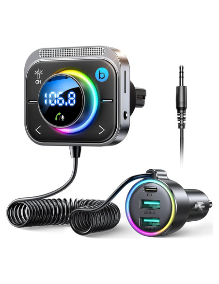Adaptador Bluetooth 5.4 JOYROOM JR-CL18 Carga 66W Aux