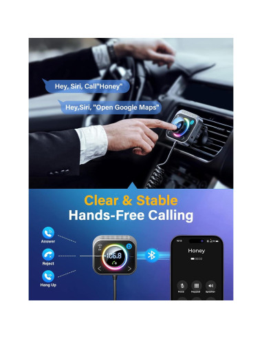 Adaptador Bluetooth 5.4 JOYROOM JR-CL18 Carga 66W Aux