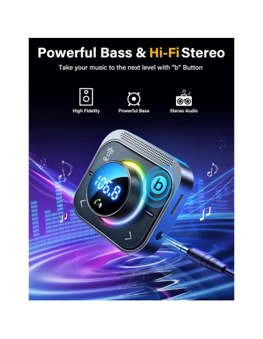 Adaptador Bluetooth 5.4 JOYROOM JR-CL18 Carga 66W Aux