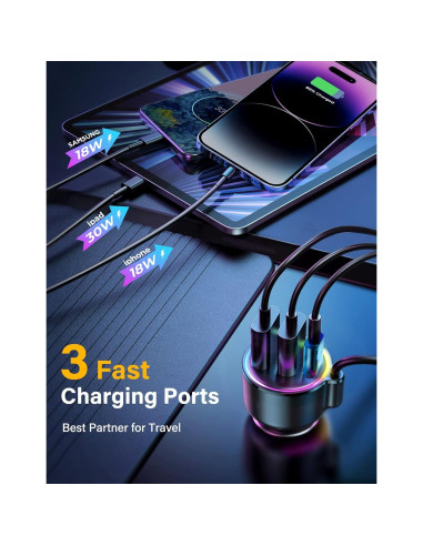 Adaptador Bluetooth 5.4 JOYROOM JR-CL18 Carga 66W Aux