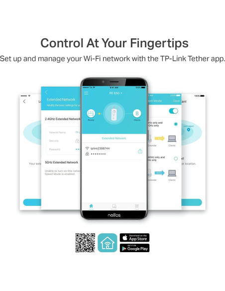 Extensor de Rango WiFi TP-Link RE550 AC1900 Doble Banda