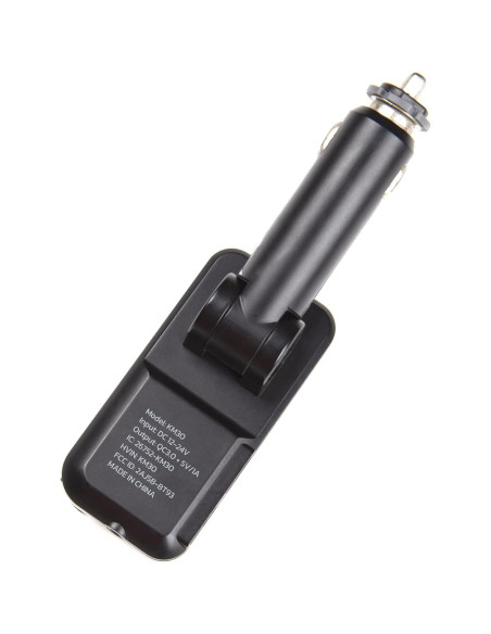 Transmisor FM Bluetooth Nulaxy KM30 para coche con cargador QC3.0