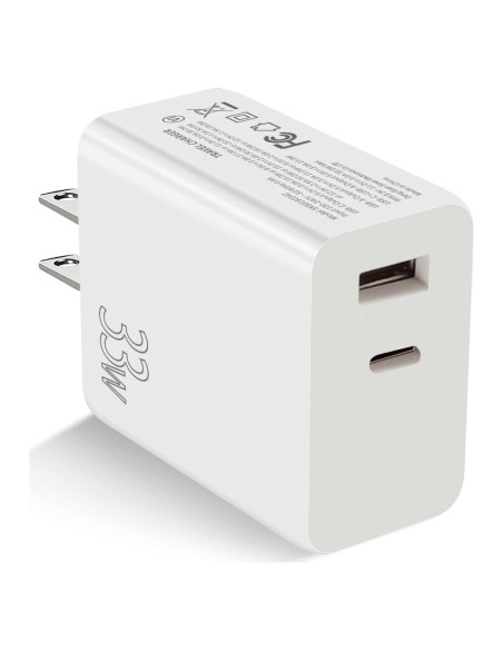 Cargador de Pared USB-C 33W Doble Puerto PD 3.0