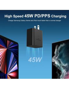 Cargador Rápido USB C 45W Costyle con Cable 6.6FT para Samsung 2