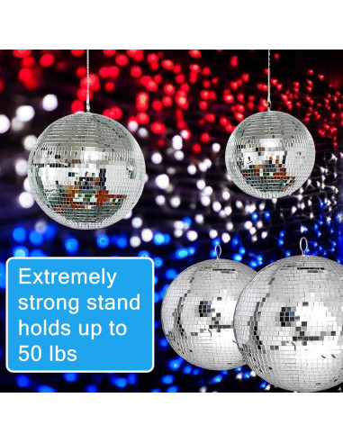 Bola de Espejo Alytimes 20 cm para Fiesta y Discoteca