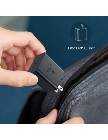 Cargador Rápido USB C 45W Costyle con Cable 6.6FT para Samsung