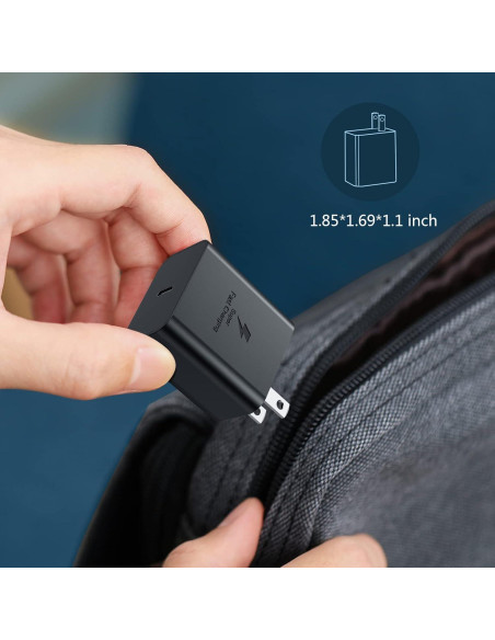 Cargador Rápido USB C 45W Costyle con Cable 6.6FT para Samsung