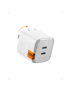 Cargador de Pared USB-C Spigen GaN 352 35W 2 Puertos Blanco