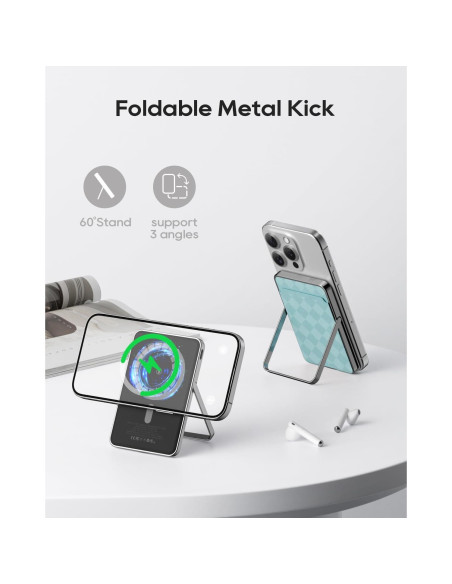 Banco de Energía Inalámbrico Kuulaa 5000mAh MagSafe Azul