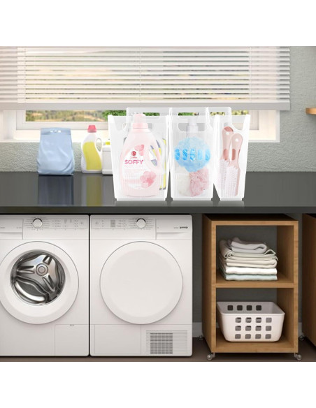 3 Organizadores de Congelador con Ruedas YEXEXINM - Plástico Transparente