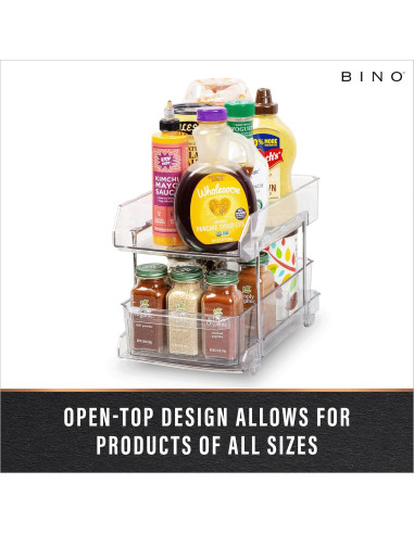 Organizador de Almacenamiento BINO 2 Niveles Transparente 1.06 kg
