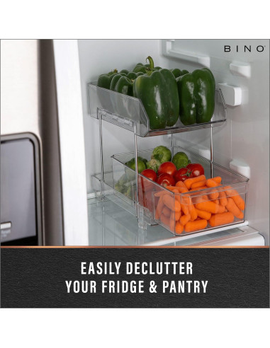 Organizador de Almacenamiento BINO 2 Niveles Transparente 1.06 kg
