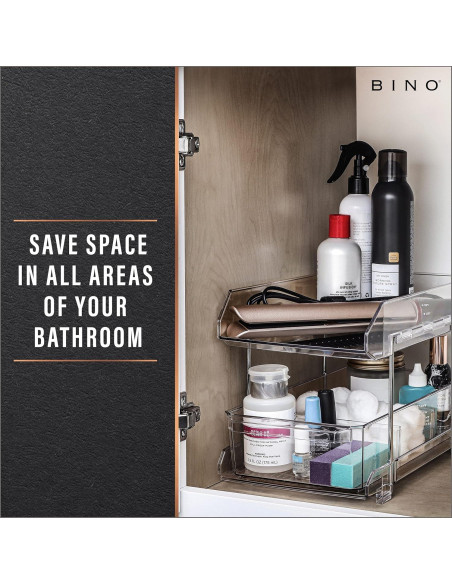 Organizador de Almacenamiento BINO 2 Niveles Transparente 1.06 kg Organizador de Almacenamiento BINO 2 Niveles Transparente 1.06 kg