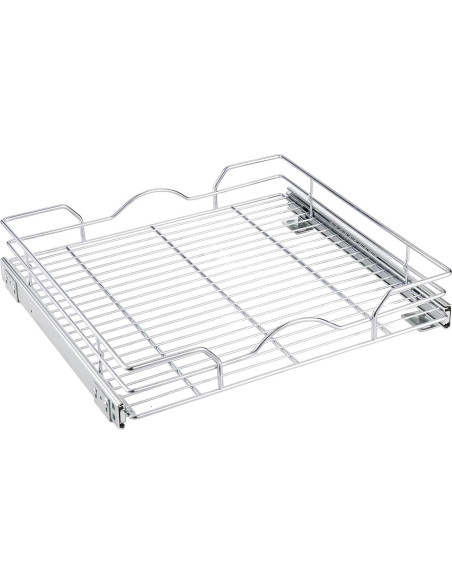 Organizador de Gabinete Extraíble OCG Cromado 43.18x27.94 cm Organizador de Gabinete Extraíble OCG Cromado 43.18x27.94 cm