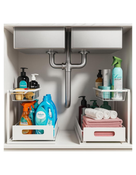 Organizadores Bajo Fregadero Pizza Lakay - 2 Pack Deslizables