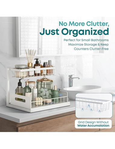 Organizadores Bajo Fregadero Pizza Lakay - 2 Pack Deslizables