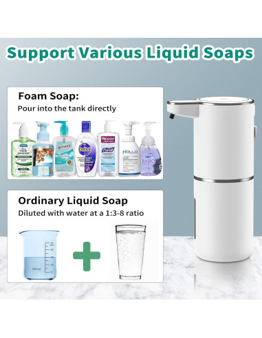 Dispensador de Jabón Espumoso Automático HOMELYLIFE 380ml