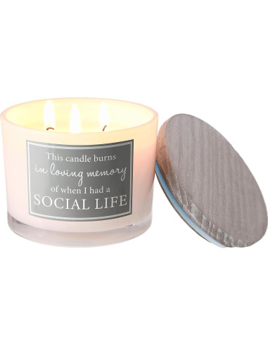 Vela de Cera de Soja Pavilion Gift 11oz Tres Mechas Algodón Fresco