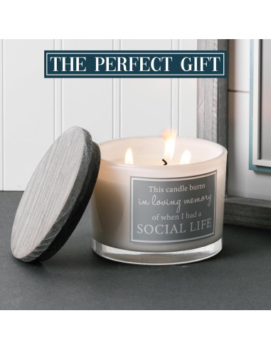 Vela de Cera de Soja Pavilion Gift 11oz Tres Mechas Algodón Fresco