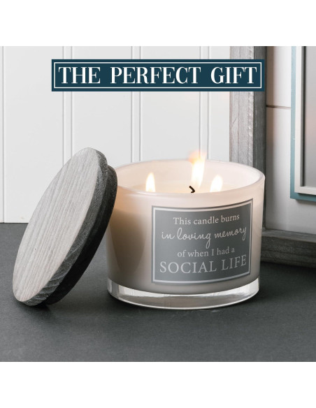 Vela de Cera de Soja Pavilion Gift 11oz Tres Mechas Algodón Fresco