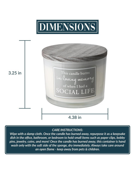 Vela de Cera de Soja Pavilion Gift 11oz Tres Mechas Algodón Fresco