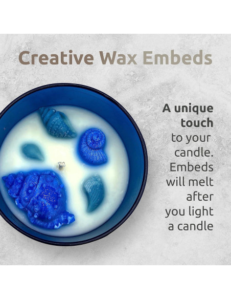 Vela de Cera de Soja Orgánica Brisa Oceánica 10oz en Tarro Vidrio