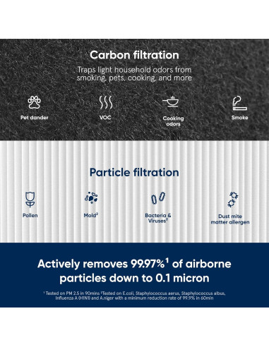 Filtro de Reemplazo Blueair Blue Pure 211+ Auto Carbón Activado