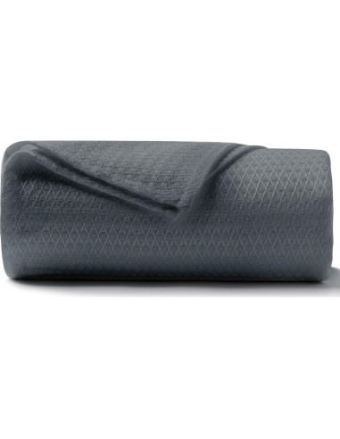 Manta Enfriadora DANGTOP 200x230 cm Rayón Bambú Gris Oscuro